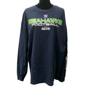 NFL Seattle Seahawks Long Sleeve T Shirt Team Apparel Men's Size 2XL football